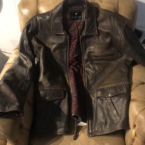 Saks 5th Avenue Black Label Leather Jacket